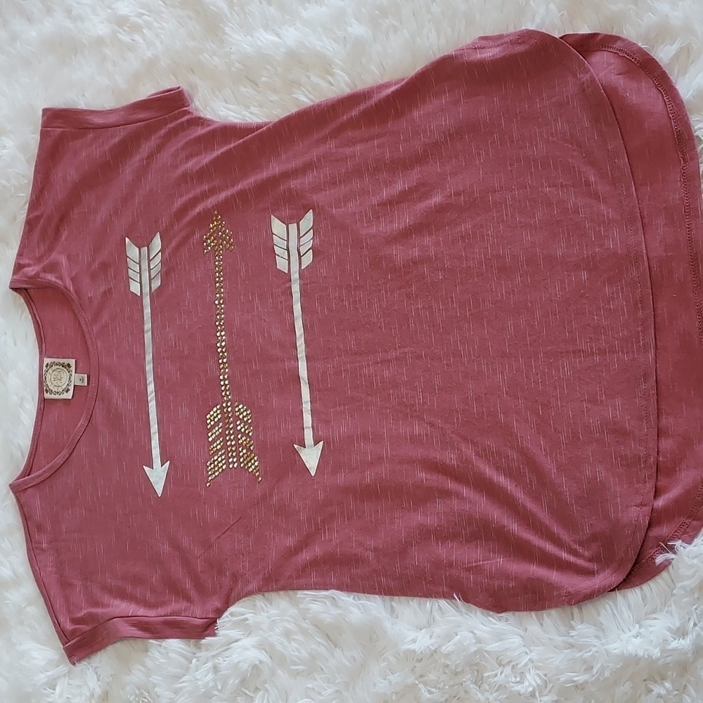 TRUSELF shirt, shirt sleeved with arrows size s